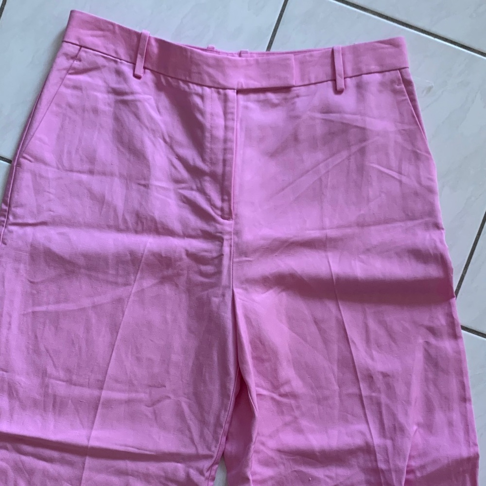 NEW Reiss Pink Wide Leg Trousers - Picture 4 of 9